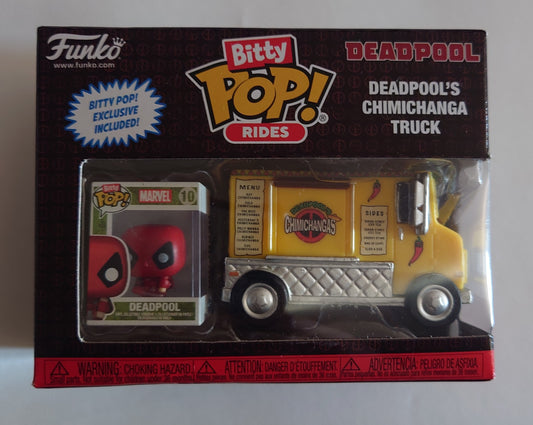 Funko Bitty Pop Rides Marvel Deadpool Chimichanga Food Truck